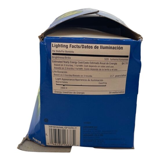 Sylvania Double Life Halogen Spot Light Bulb 2 Pack Open Box 45W Indoor Outdoor - Picture 2 of 11